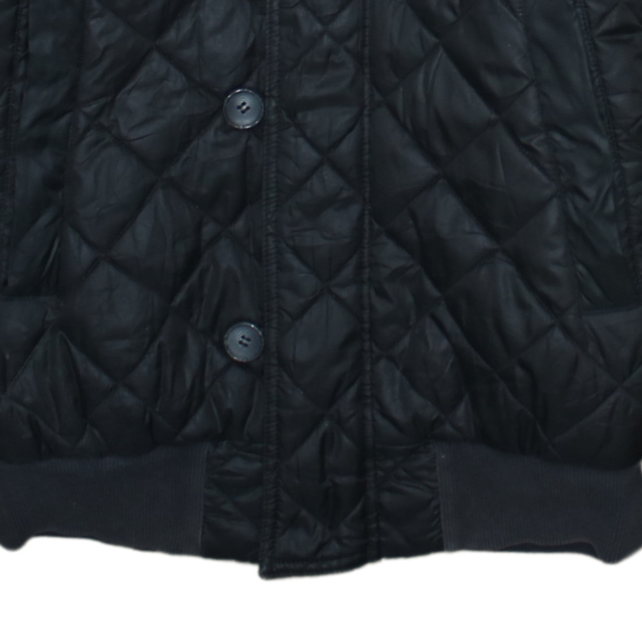 Adidas Womens Black Faux Fur Hooded Quilted Bomber Jacket Size 8