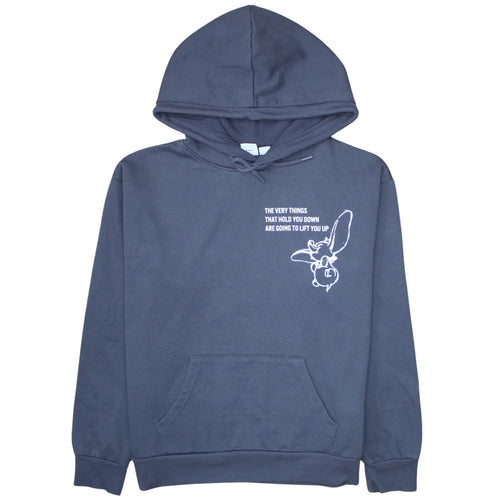 Disney Primark Cares Womens Blue Dumbo Hooded Pullover Hoodie Size 10/12