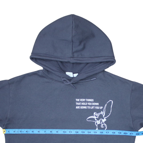 Disney Primark Cares Womens Blue Dumbo Hooded Pullover Hoodie Size 10/12