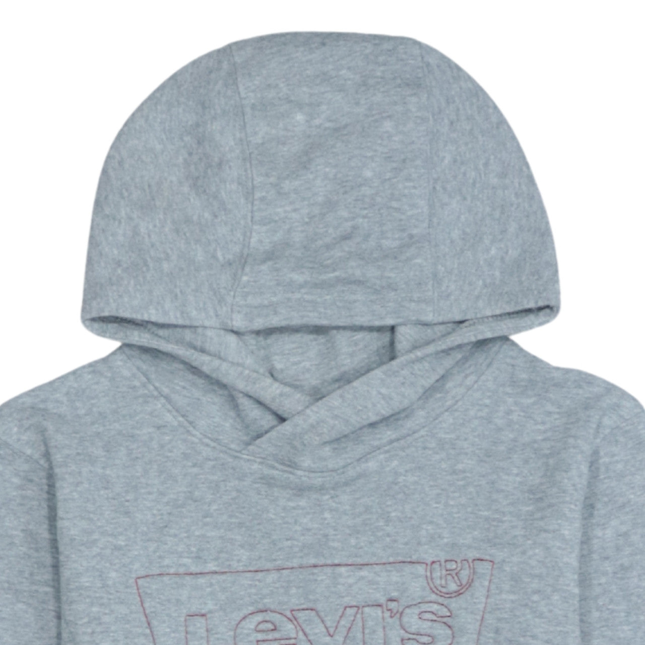 Levi's Boys Grey Pullover Hoodie Size 12A 152cm Cotton Blend Logo Sweatshirt