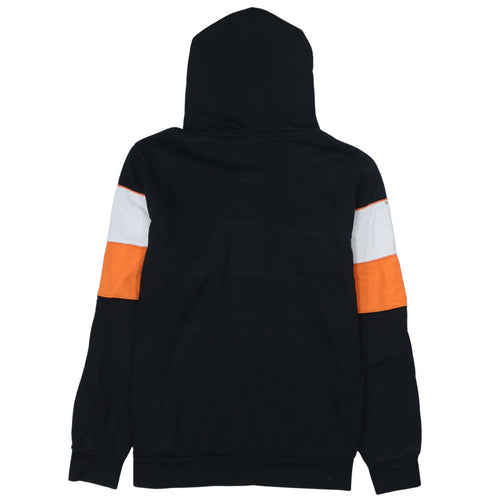 Champion Boys Black Orange Colourblock Pullover Hoodie Size 13-14 Years