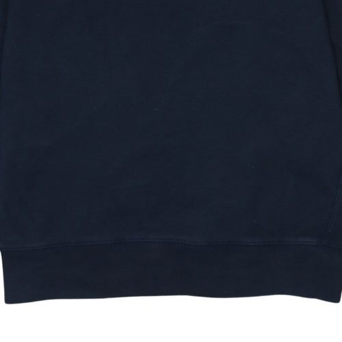 Tommy Hilfiger Men's Blue Cotton Crew Neck Pullover Sweatshirt L
