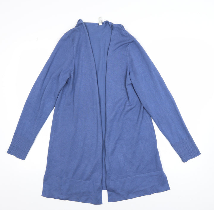 Soya Concept Women's Blue Long Sleeve Open Knit Cardigan M