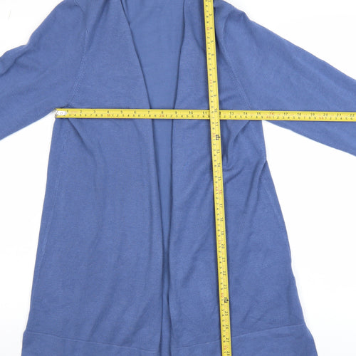Soya Concept Women's Blue Long Sleeve Open Knit Cardigan M
