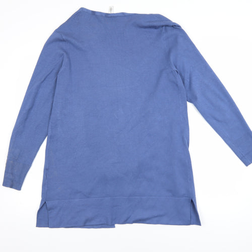 Soya Concept Women's Blue Long Sleeve Open Knit Cardigan M
