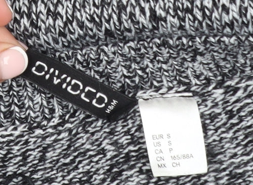 H&M Divided Women's Grey Knit Crew Neck Jumper Size 8