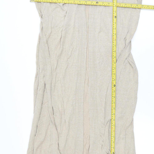 Esprit Women's Beige 2XL Lightweight Belted Knit Cardigan