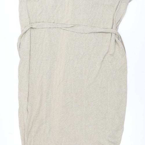 Esprit Women's Beige 2XL Lightweight Belted Knit Cardigan