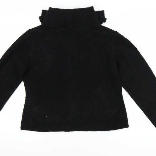 Marks and Spencer Womens Black Wool Blend Buttoned Jacket M