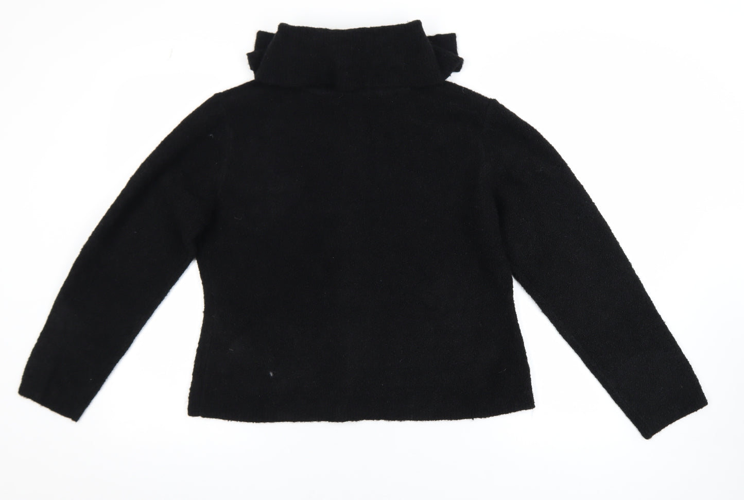 Marks and Spencer Womens Black Wool Blend Buttoned Jacket M
