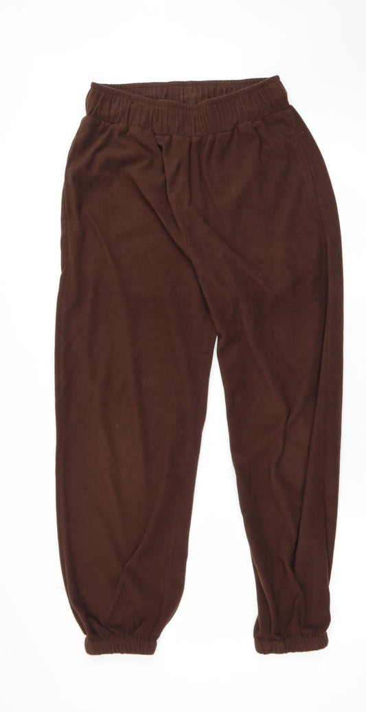 Collusion Women’s Brown Fleece Joggers Size 10 Regular