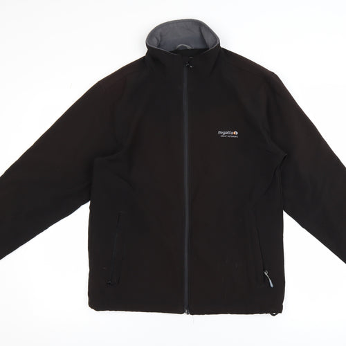 Regatta Men’s Black Softshell Jacket S 38in Windproof Water Resistant