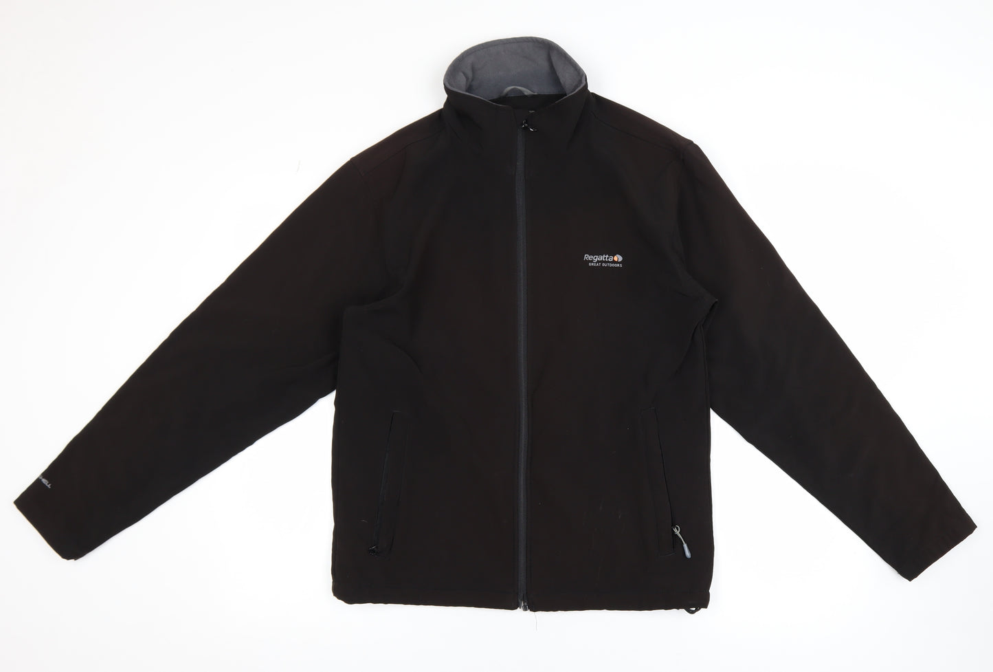 Regatta Men’s Black Softshell Jacket S 38in Windproof Water Resistant