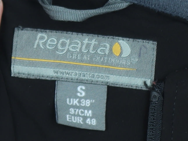 Regatta Men’s Black Softshell Jacket S 38in Windproof Water Resistant
