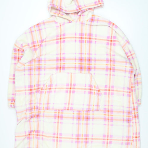 Marks and Spencer Womens Multicoloured Fleece Hooded Nightshirt One Size