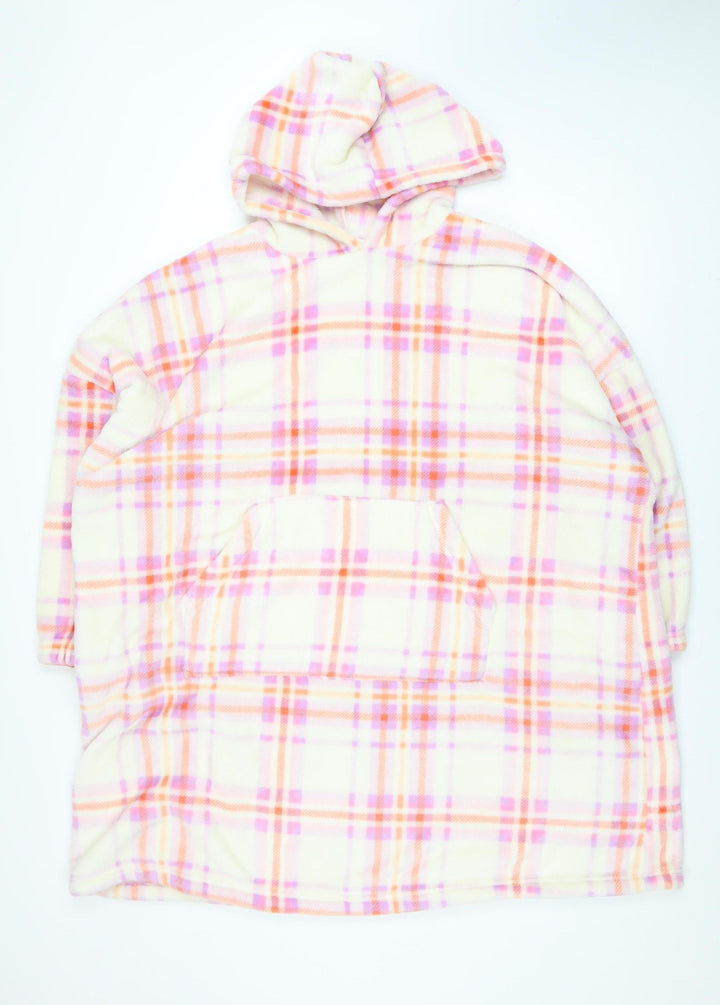 Marks and Spencer Womens Multicoloured Fleece Hooded Nightshirt One Size