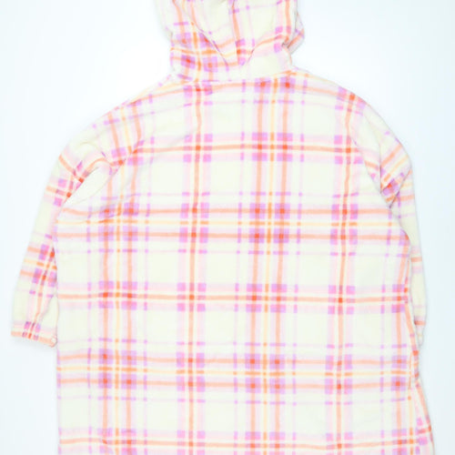 Marks and Spencer Womens Multicoloured Fleece Hooded Nightshirt One Size