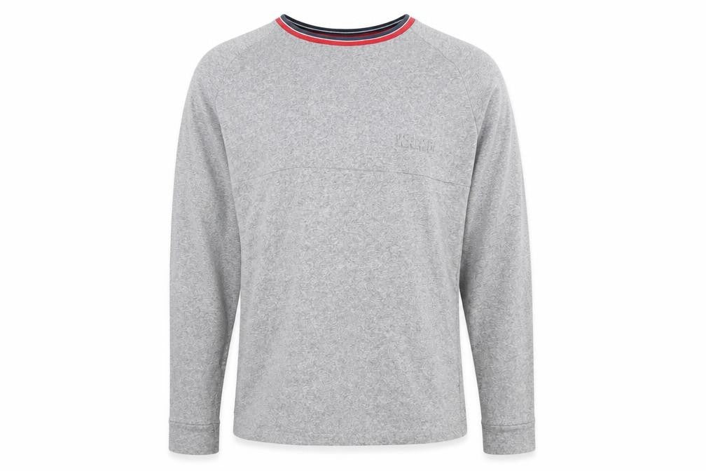 Front view of LFC Men's Grey XL Crew Neck Cotton Blend jumper