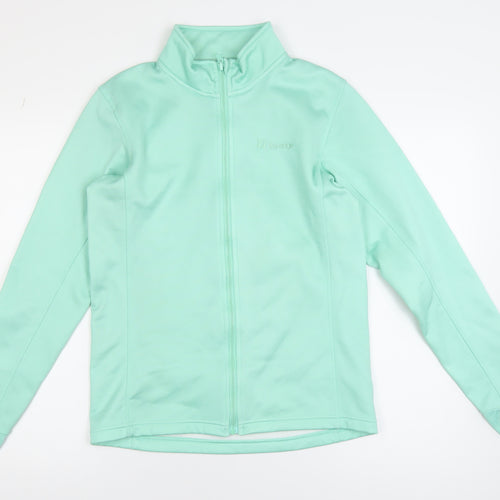 The Edge Women’s Green Soft Shell Jacket Size 14 Full Zip Lightweight