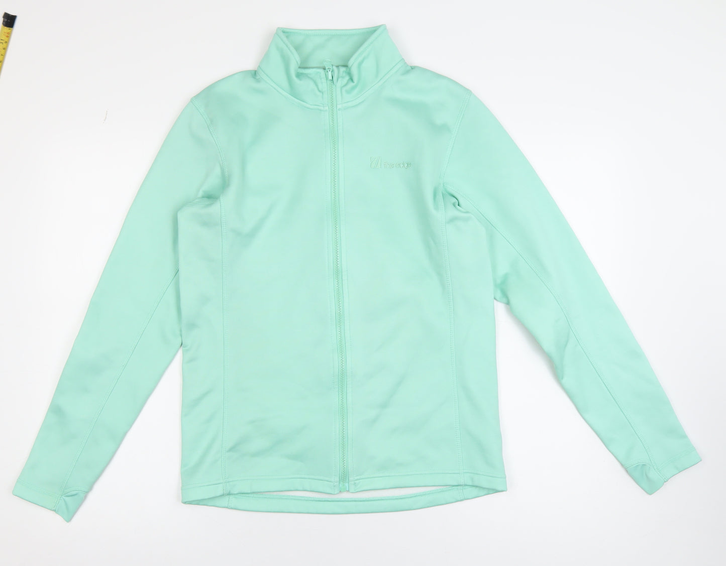 The Edge Women’s Green Soft Shell Jacket Size 14 Full Zip Lightweight