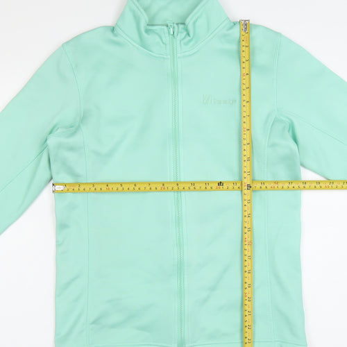 The Edge Women’s Green Soft Shell Jacket Size 14 Full Zip Lightweight