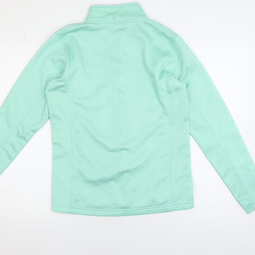 The Edge Women’s Green Soft Shell Jacket Size 14 Full Zip Lightweight