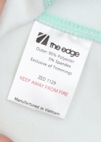 The Edge Women’s Green Soft Shell Jacket Size 14 Full Zip Lightweight