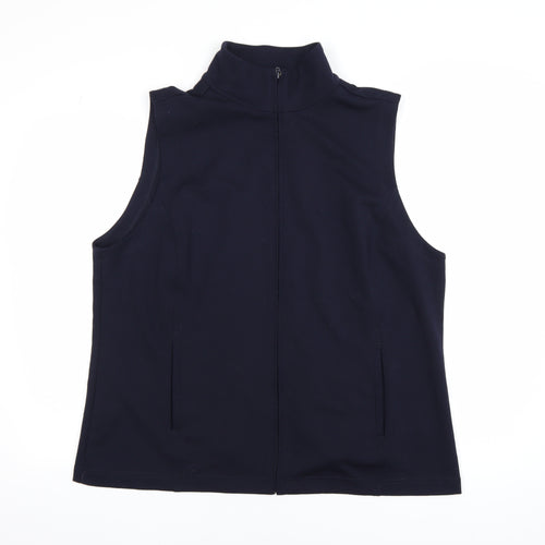 Dash Women's Black Softshell Zip Waistcoat Size 20 Regular Fit