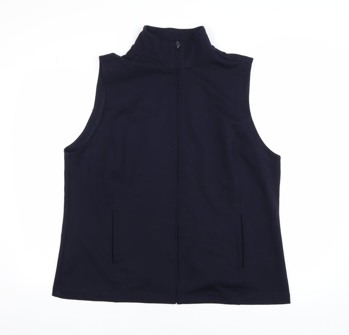 Dash Women's Black Softshell Zip Waistcoat Size 20 Regular Fit