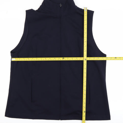 Dash Women's Black Softshell Zip Waistcoat Size 20 Regular Fit