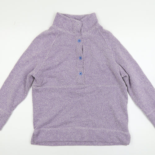 Bella di Notte Women’s Purple Henley Knit Jumper Size 10