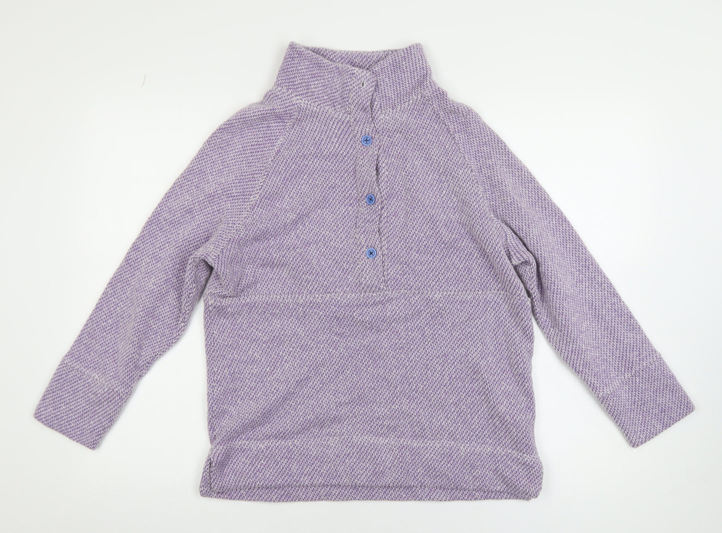 Bella di Notte Women’s Purple Henley Knit Jumper Size 10