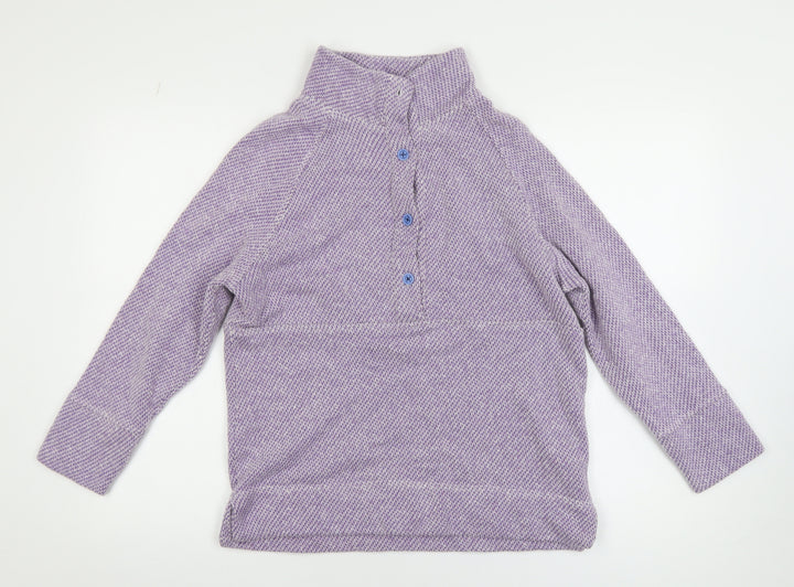 Bella di Notte Women’s Purple Henley Knit Jumper Size 10