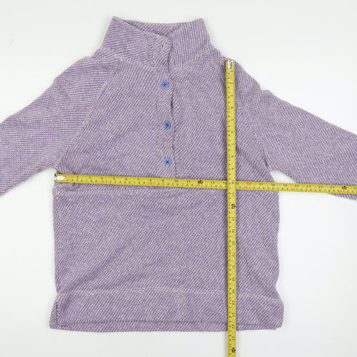 Bella di Notte Women’s Purple Henley Knit Jumper Size 10