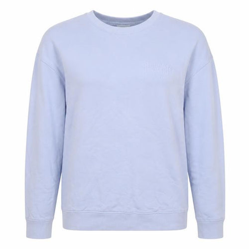 Marks and Spencer Women Blue Relax & Unwind Cotton Crew Neck Sweatshirt Size L