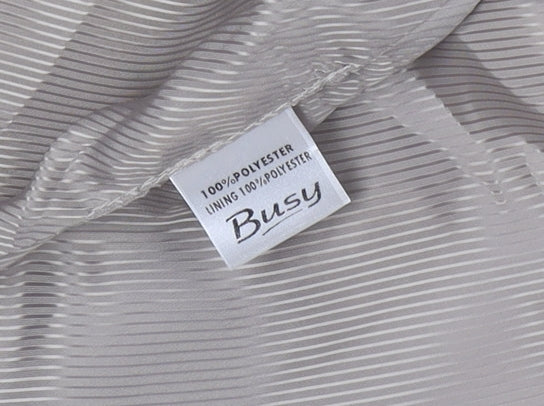 Busy Women Beige Short Sleeve Blazer Size 12 Classic Single-Breasted