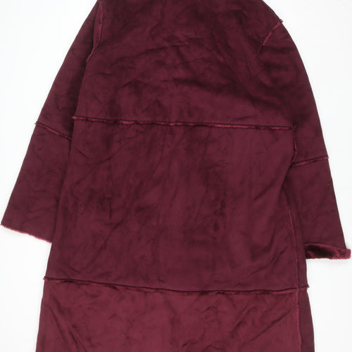 Centigrade Womens Red Faux Fur Lined Long Coat XL