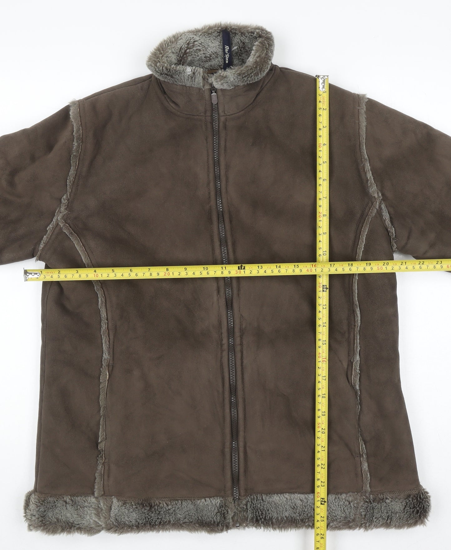 Peter Storm Women's Brown Lined Fleece Jacket Size 14
