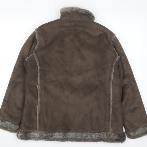 Peter Storm Women's Brown Lined Fleece Jacket Size 14