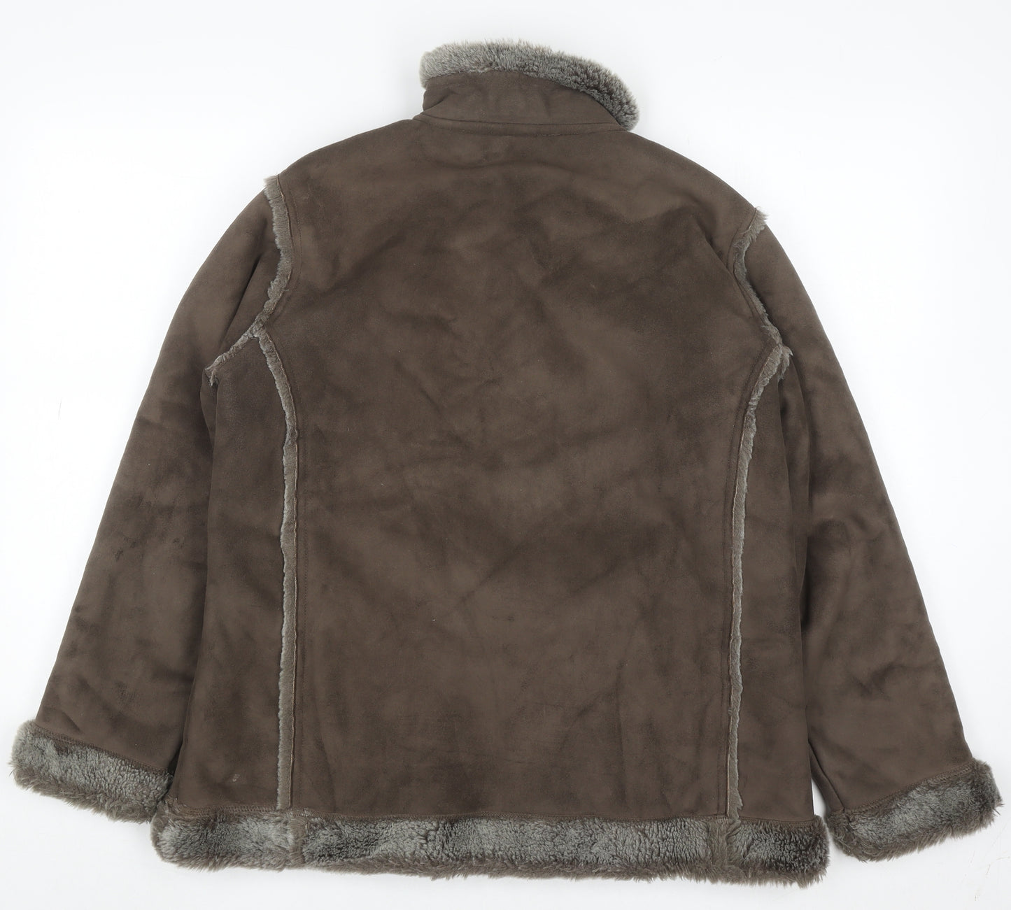 Peter Storm Women's Brown Lined Fleece Jacket Size 14