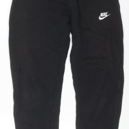 Nike Men's Black M Jogger Sweatpants Cotton Blend Elastic Waist Activewear