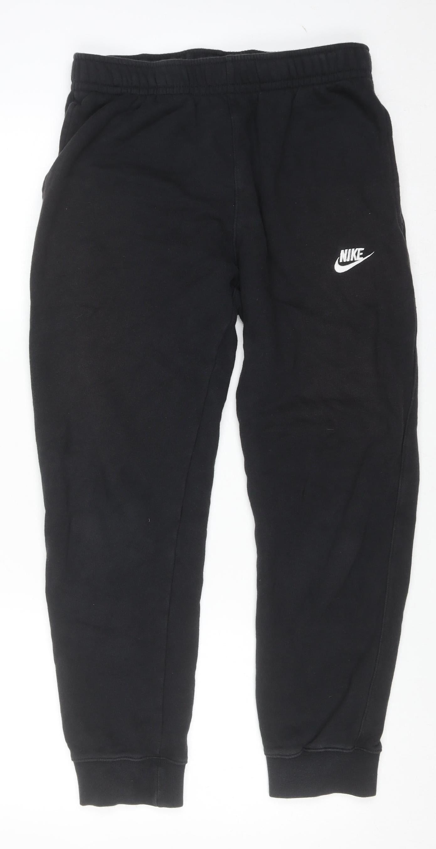 Nike Men's Black M Jogger Sweatpants Cotton Blend Elastic Waist Activewear