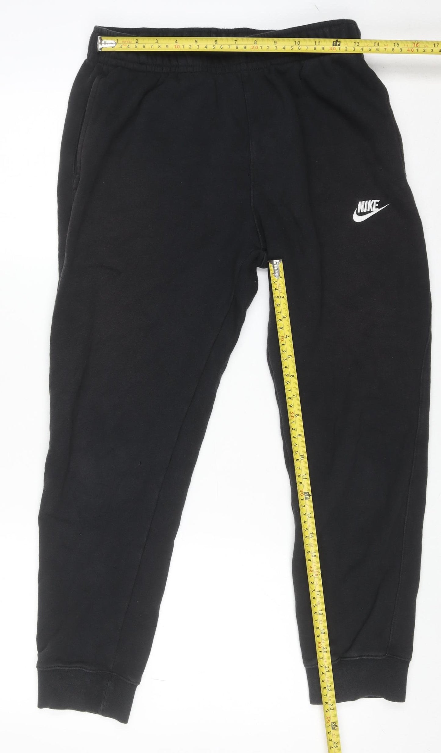 Nike Men's Black M Jogger Sweatpants Cotton Blend Elastic Waist Activewear