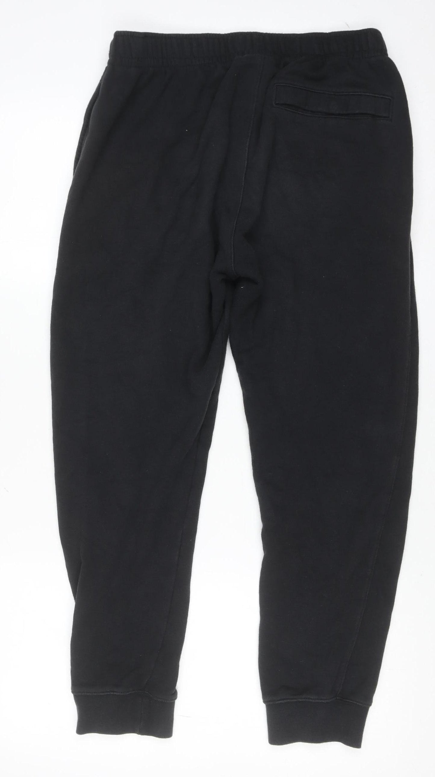 Nike Men's Black M Jogger Sweatpants Cotton Blend Elastic Waist Activewear