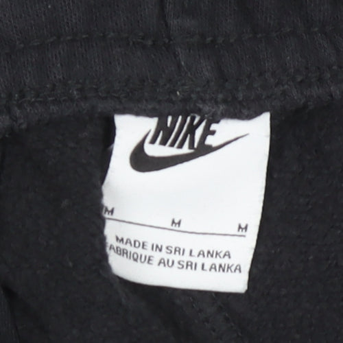 Nike Men's Black M Jogger Sweatpants Cotton Blend Elastic Waist Activewear