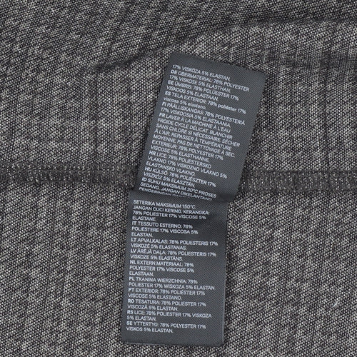 H&M Women’s Grey Houndstooth Blazer Size UK 4 Single-Breasted Jacket