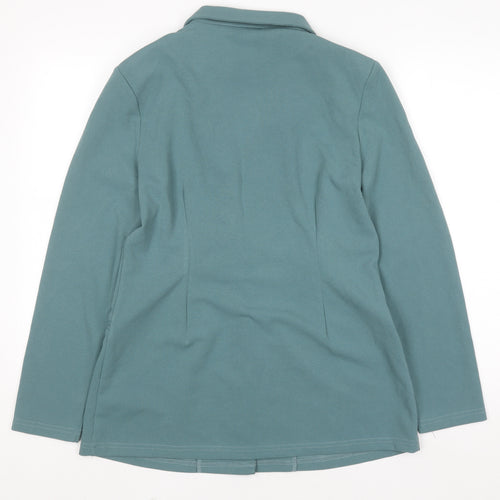 ASOS DESIGN Women's Green Blazer Jacket UK14 Regular Fit Single-Breasted