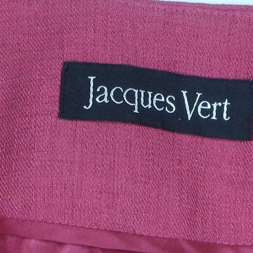 Jacques Vert Women’s Pink Suit Top UK 16 Short Sleeve Blazer