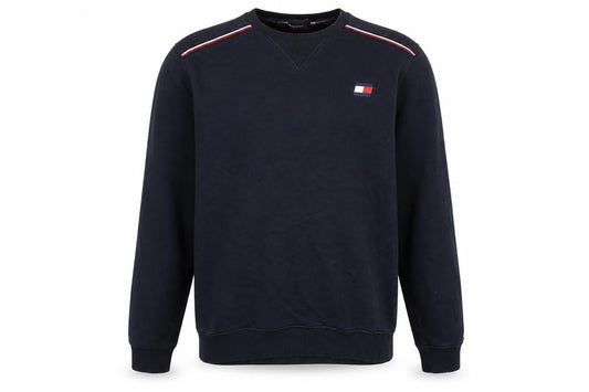 Front view of Tommy Sport Men's Blue Crew Neck jumper M