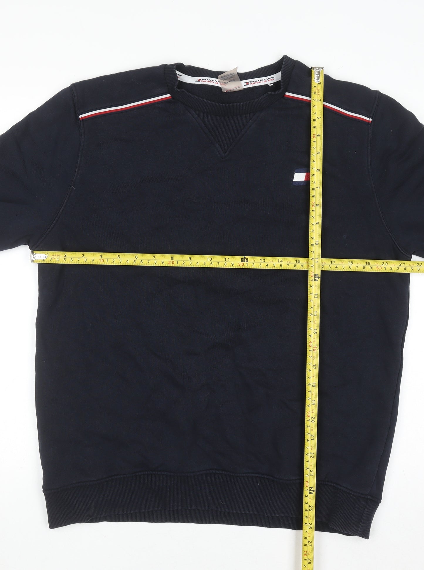 Tommy Sport Men's Blue Crew Neck Pullover Jumper M